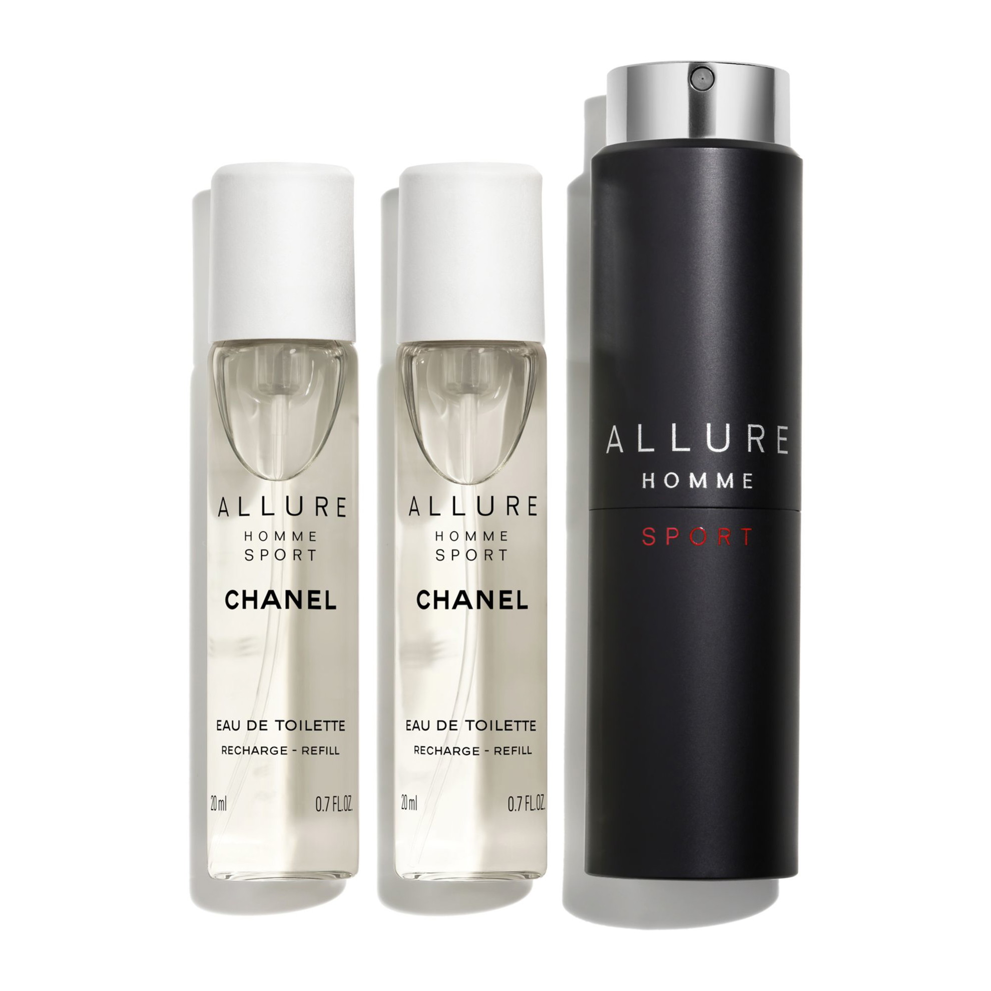 CHANEL ALLURE HOMME SPORT EAU DE TOILETTE NACHFÜLLBARES TWIST AND SPRAY 20 ml