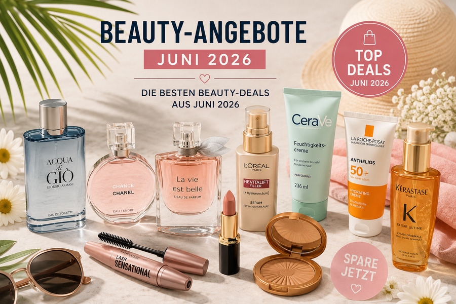 Beauty-Angebote Juni: Die besten Beauty-Deals aus Juni 2026