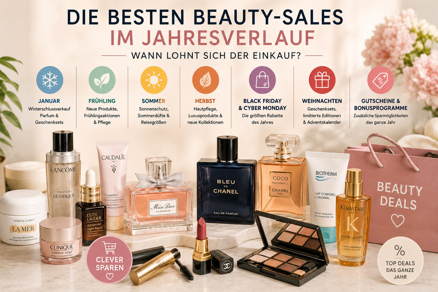 Die besten Beauty-Sales im Jahresverlauf – Wann lohnt sich der Einkauf?